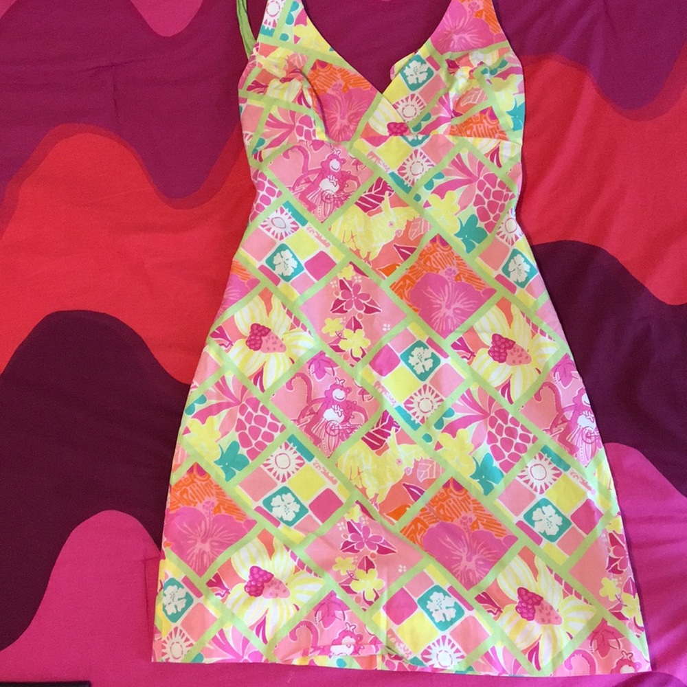 Lilly Pulitzer Multi-color Halter Dress